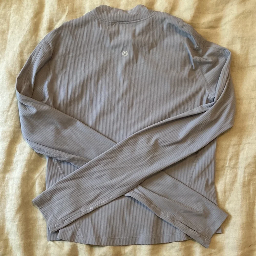 Lululemon gloss trim long sleeve running half zip - Picture 4 of 5